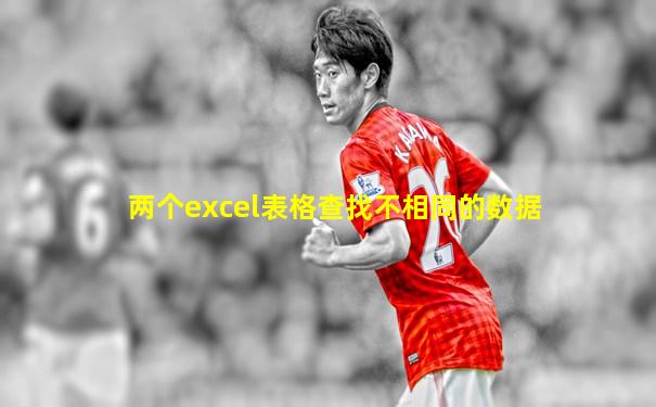 两个excel表格查找不相同的数据