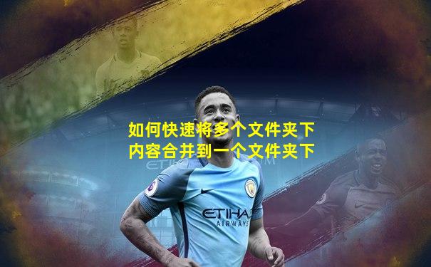 如何快速将多个文件夹下内容合并到一个文件夹下